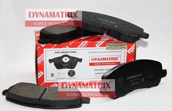 Dynamatrix DBP1621 - Комплект спирачно феродо, дискови спирачки vvparts.bg
