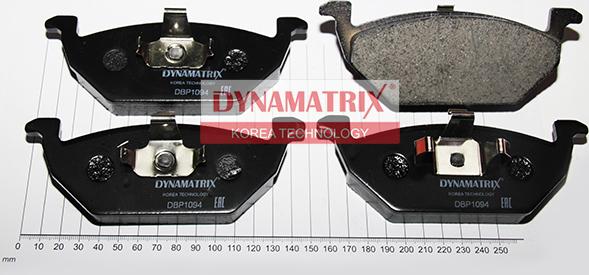 Dynamatrix DBP1094 - Комплект спирачно феродо, дискови спирачки vvparts.bg