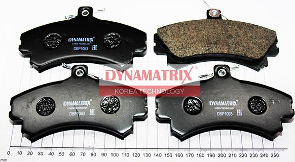 Dynamatrix DBP1093 - Комплект спирачно феродо, дискови спирачки vvparts.bg