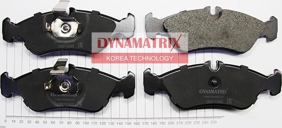 Dynamatrix DBP1045 - Комплект спирачно феродо, дискови спирачки vvparts.bg