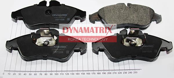 Dynamatrix DBP1038 - Комплект спирачно феродо, дискови спирачки vvparts.bg