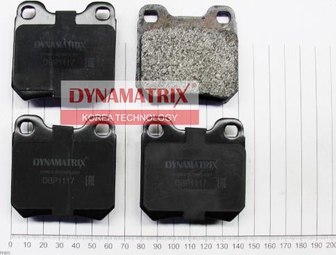 Dynamatrix DBP1117 - Комплект спирачно феродо, дискови спирачки vvparts.bg