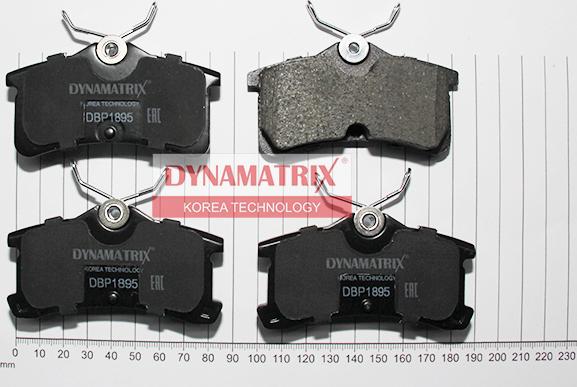 Dynamatrix DBP1895 - Комплект спирачно феродо, дискови спирачки vvparts.bg