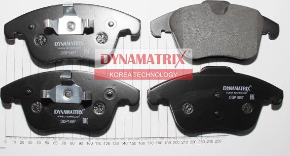 Dynamatrix DBP1897 - Комплект спирачно феродо, дискови спирачки vvparts.bg