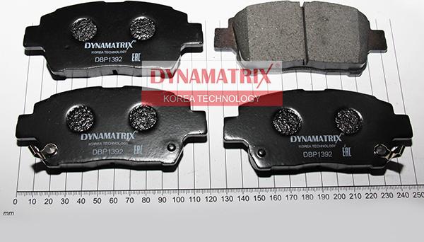 Dynamatrix DBP1392 - Комплект спирачно феродо, дискови спирачки vvparts.bg