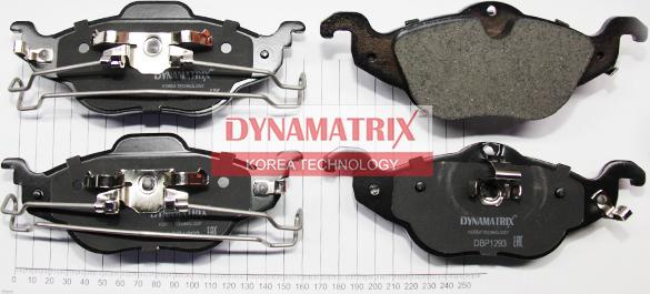 Dynamatrix DBP1293 - Комплект спирачно феродо, дискови спирачки vvparts.bg