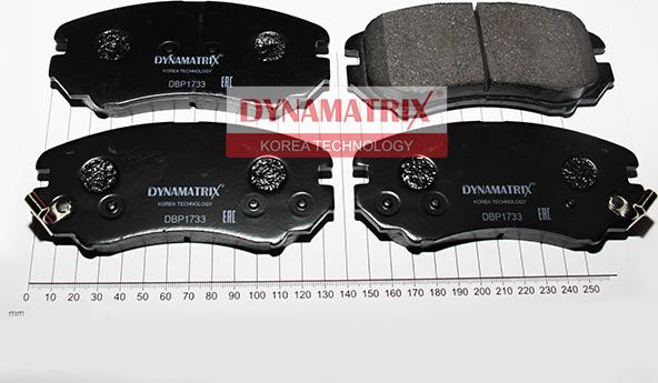 Dynamatrix DBP1733 - Комплект спирачно феродо, дискови спирачки vvparts.bg