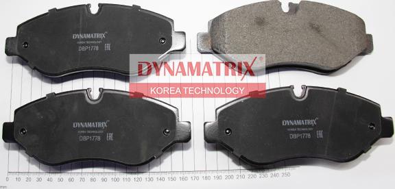 Dynamatrix DBP1778 - Комплект спирачно феродо, дискови спирачки vvparts.bg