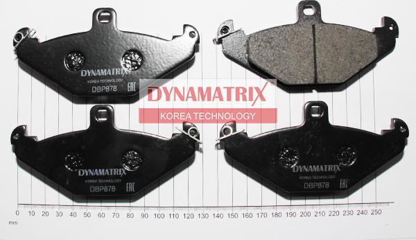 Dynamatrix DBP878 - Комплект спирачно феродо, дискови спирачки vvparts.bg