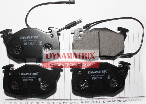Dynamatrix DBP393 - Комплект спирачно феродо, дискови спирачки vvparts.bg