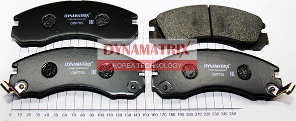 Dynamatrix DBP765 - Комплект спирачно феродо, дискови спирачки vvparts.bg