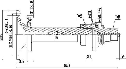 Dynamatrix DDS261193 - Шлиц втулка, диференциал vvparts.bg