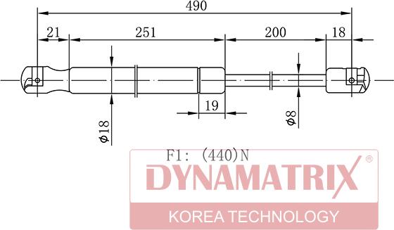 Dynamatrix DGS031139 - Газов амортисьор, багажно / товарно пространство vvparts.bg