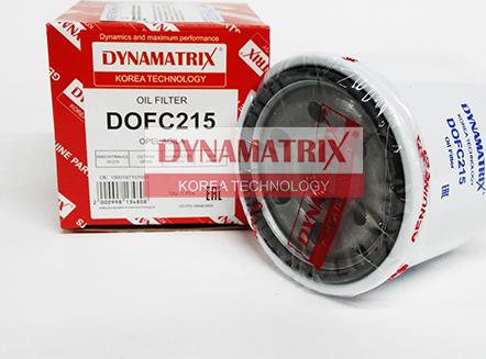 Dynamatrix DOFC215 - Маслен филтър vvparts.bg