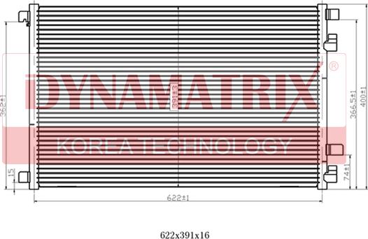 Dynamatrix DR94626 - Кондензатор, климатизация vvparts.bg