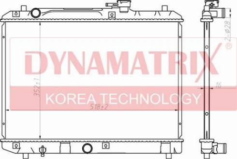 Dynamatrix DR64177 - Радиатор, охлаждане на двигателя vvparts.bg
