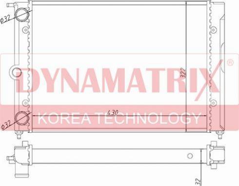 Dynamatrix DR651631 - Радиатор, охлаждане на двигателя vvparts.bg