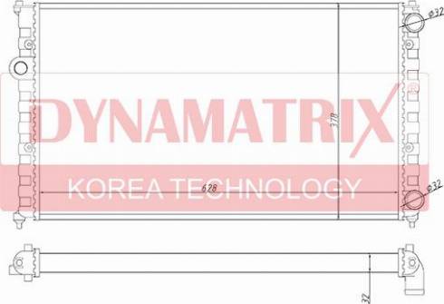 Dynamatrix DR652441 - Радиатор, охлаждане на двигателя vvparts.bg