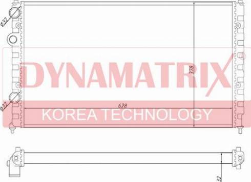 Dynamatrix DR652451 - Радиатор, охлаждане на двигателя vvparts.bg