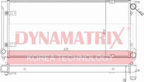 Dynamatrix DR652621 - Радиатор, охлаждане на двигателя vvparts.bg