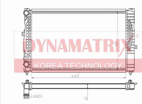 Dynamatrix DR60299 - Радиатор, охлаждане на двигателя vvparts.bg