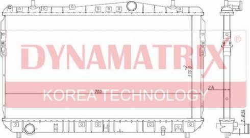 Dynamatrix DR61633 - Радиатор, охлаждане на двигателя vvparts.bg