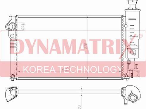 Dynamatrix DR63528 - Радиатор, охлаждане на двигателя vvparts.bg