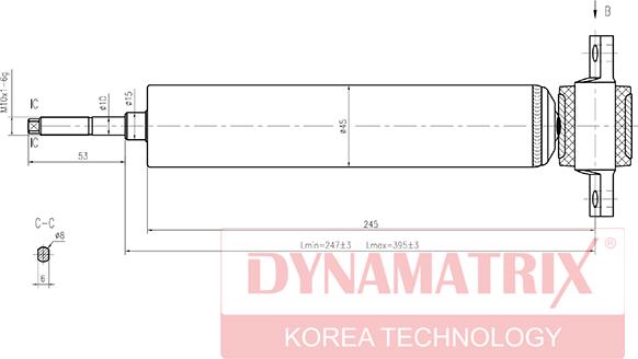 Dynamatrix DSA444050 - Амортисьор vvparts.bg