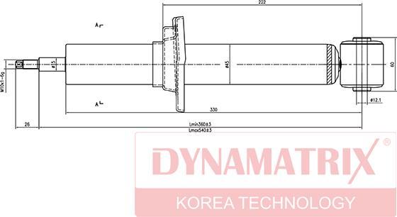 Dynamatrix DSA441902 - Амортисьор vvparts.bg