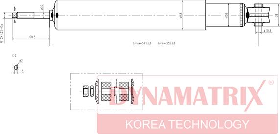 Dynamatrix DSA443134 - Амортисьор vvparts.bg