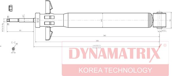 Dynamatrix DSA443209 - Амортисьор vvparts.bg