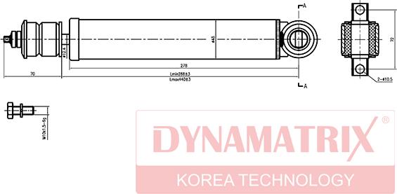 Dynamatrix DSA554004 - Амортисьор vvparts.bg