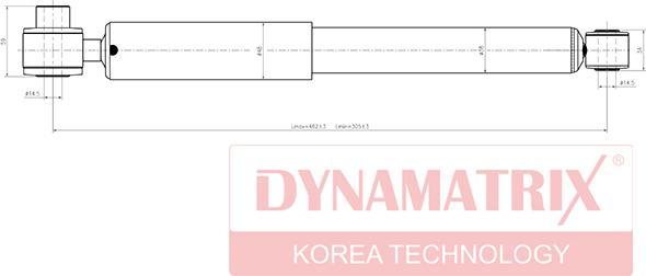 Dynamatrix DSA551804 - Амортисьор vvparts.bg