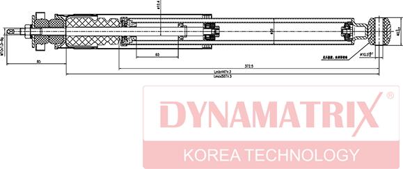 Dynamatrix DSA553198 - Амортисьор vvparts.bg