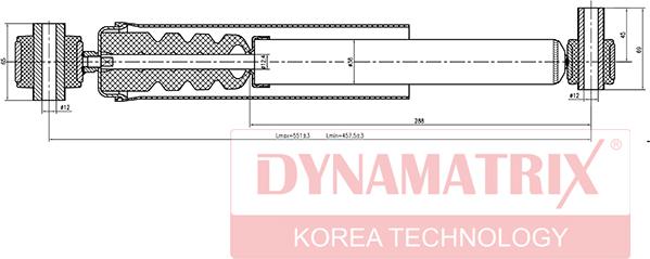 Dynamatrix DSA553803 - Амортисьор vvparts.bg