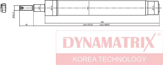 Dynamatrix DSA664014 - Амортисьор vvparts.bg