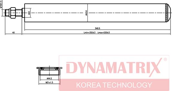 Dynamatrix DSA665063 - Амортисьор vvparts.bg