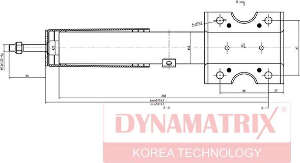 Dynamatrix DSA635800 - Амортисьор vvparts.bg