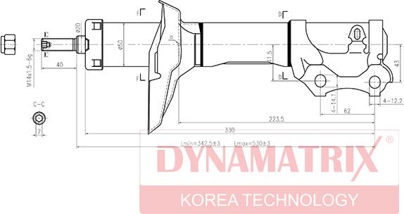 Dynamatrix DSA633712 - Амортисьор vvparts.bg