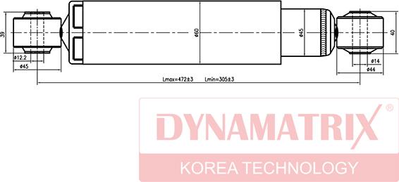 Dynamatrix DSA344456 - Амортисьор vvparts.bg