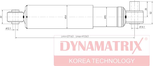 Dynamatrix DSA344306 - Амортисьор vvparts.bg