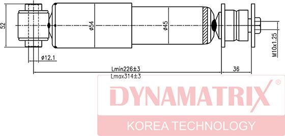 Dynamatrix DSA345900 - Амортисьор vvparts.bg