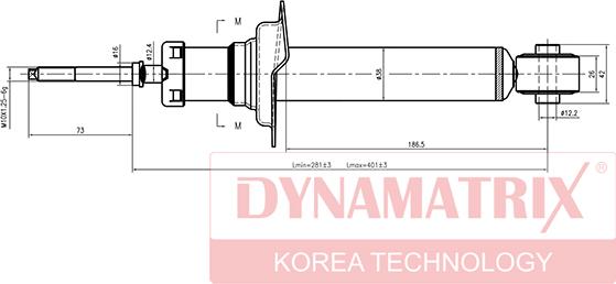 Dynamatrix DSA341186 - Амортисьор vvparts.bg