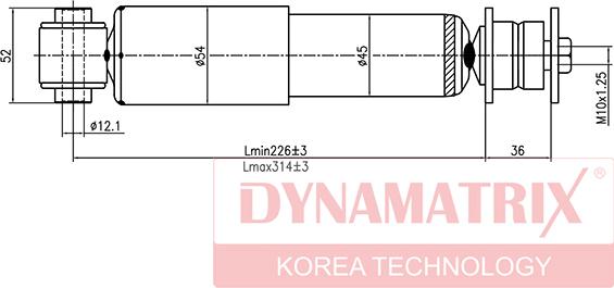 Dynamatrix DSA341846 - Амортисьор vvparts.bg