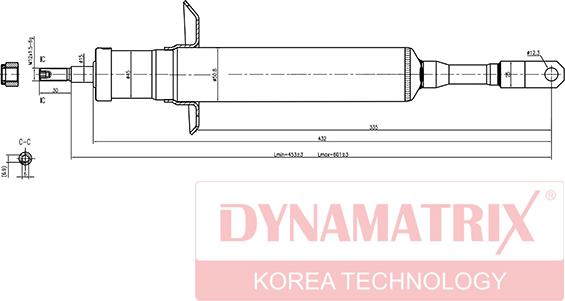 Dynamatrix DSA341842 - Амортисьор vvparts.bg