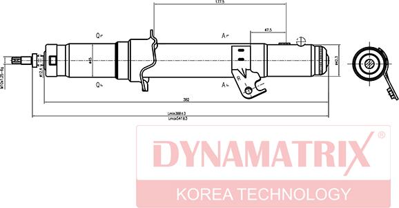 Dynamatrix DSA341351 - Амортисьор vvparts.bg