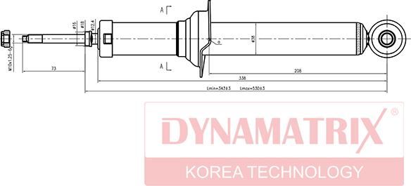 Dynamatrix DSA341204 - Амортисьор vvparts.bg