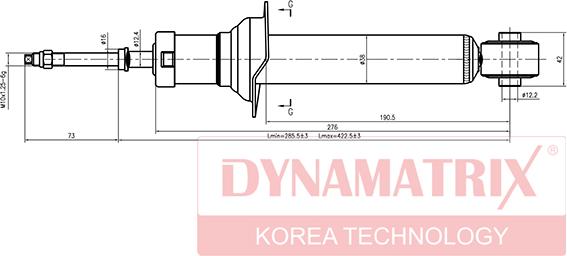 Dynamatrix DSA341226 - Амортисьор vvparts.bg