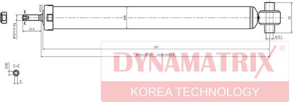 Dynamatrix DSA343459 - Амортисьор vvparts.bg