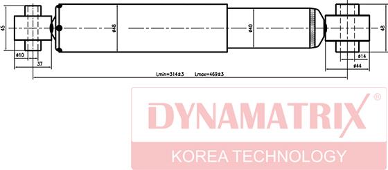 Dynamatrix DSA343396 - Амортисьор vvparts.bg